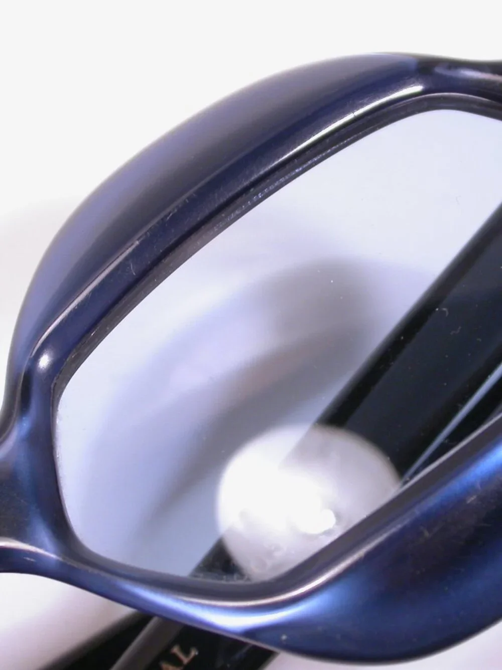 Vintage Mid Century Unusual Blue Pearl Tropic Cal Sunglasses Handmade France